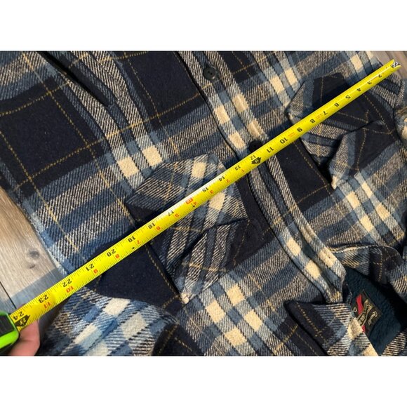 Vintage Sears The Mens Store Blue Plaid Wool Blend Jacket Size 40 Tall Lined - Picture 7 of 9